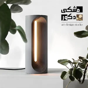 آباژور رومیزی سنگ مصنوعی مدل پله