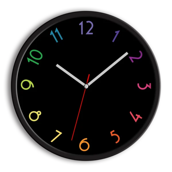 ساعت دیواری و رومیزی طرح مشکی