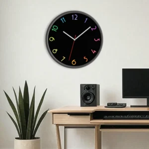 ساعت دیواری و رومیزی طرح مشکی