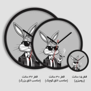 ساعت دیواری و رومیزی طرح باگز بانی