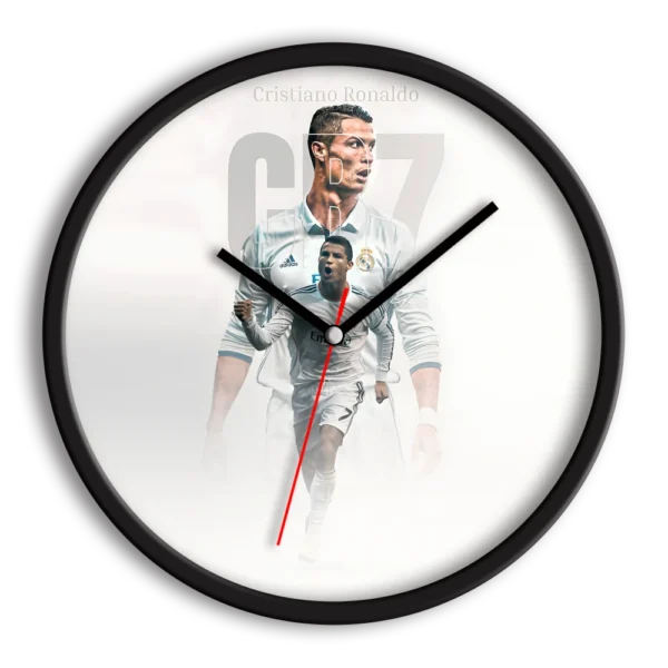 ساعت دیواری ـ رومیزی طرح کریستین رونالدو