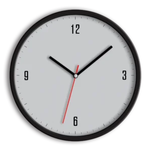 ساعت دیواری - رومیزی طوسی مینیمال