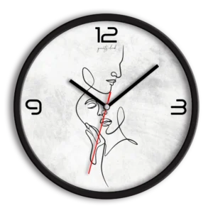 ساعت دیواری و رومیزی عاشقانه طرح آغوش