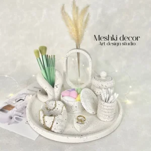 ست رومیزی جا جواهری و لوازم آرایشی مدل پینترستی