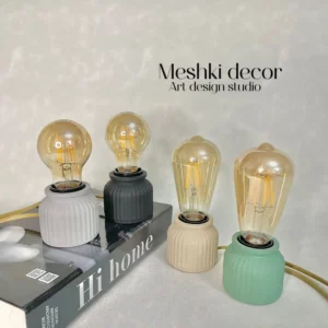 آباژور لامپی رومیزی مدل مراکشی