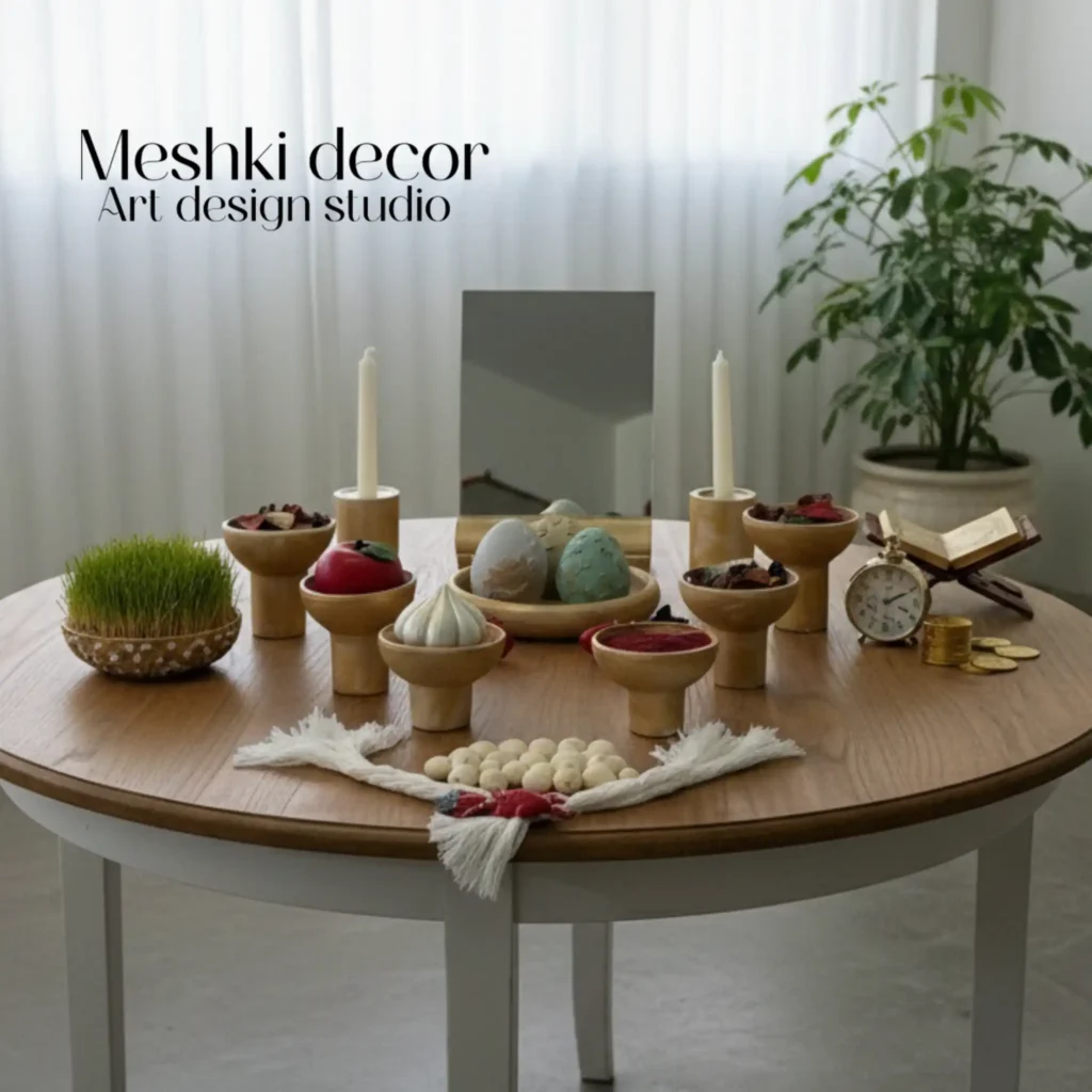 هفت‌سین مدرن مدل پایه‌دار  