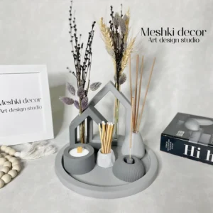 ست دکوری طوسی تیره روشن مدل دلارام  