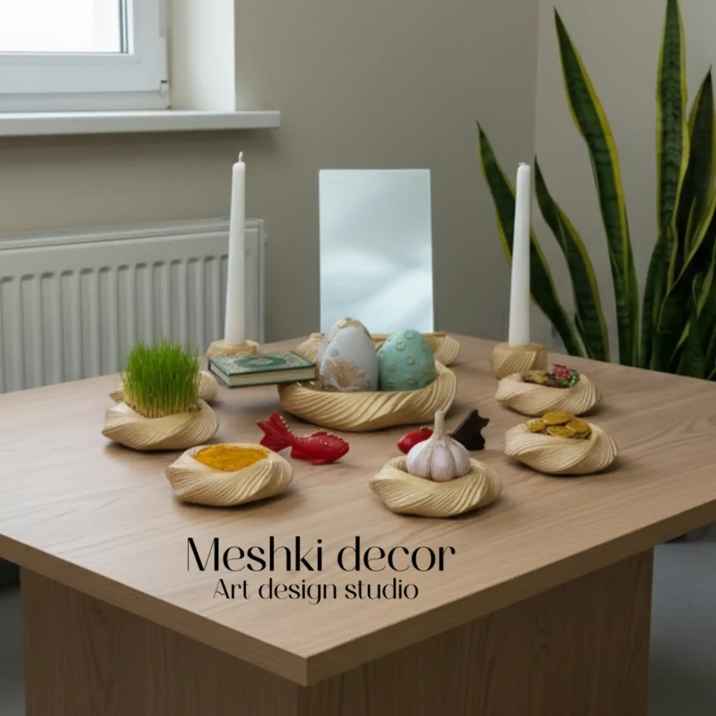 هفت‌سین لاکچری مدل گیسو  