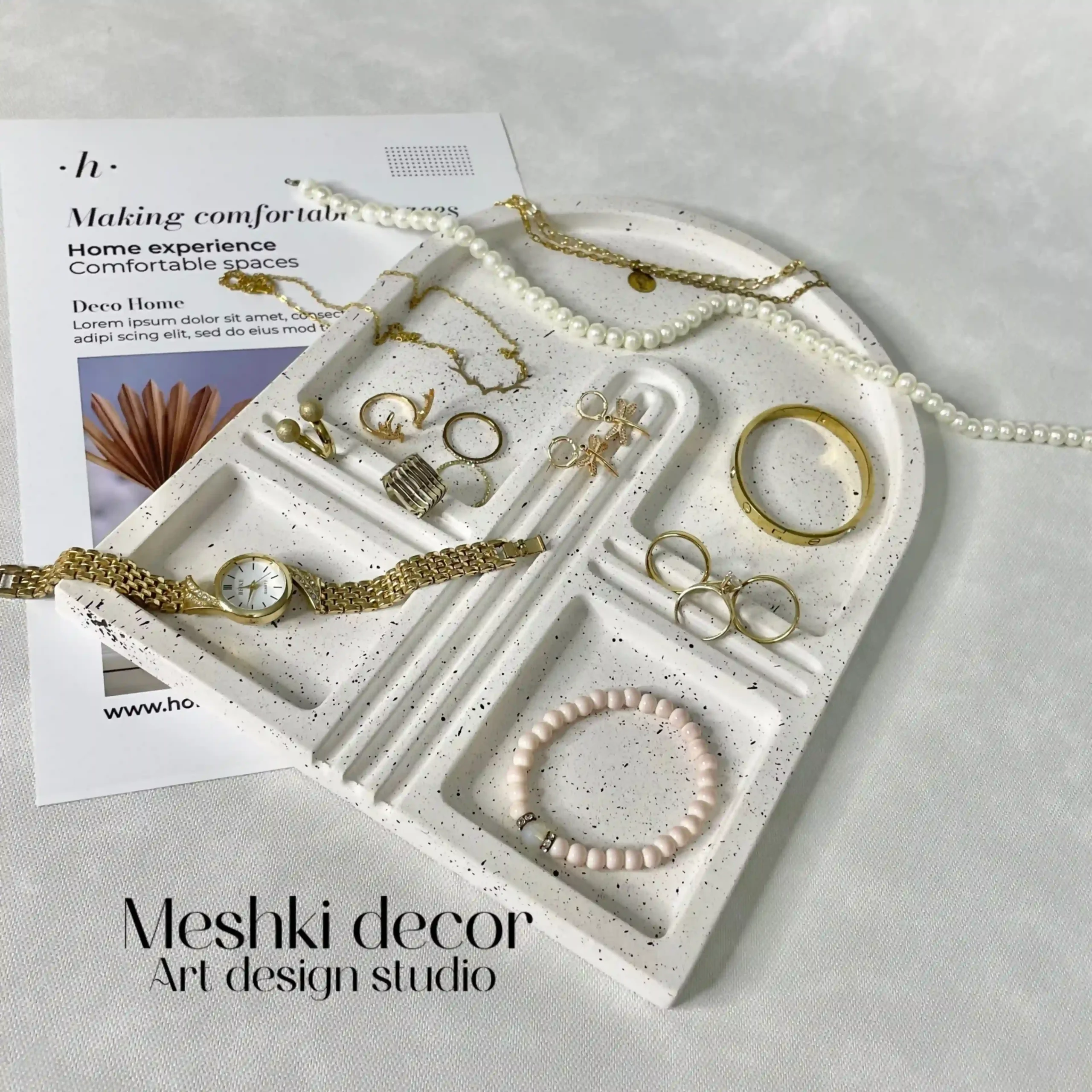 سینی جا جواهری و جا اکسسوری مدل مازراتی