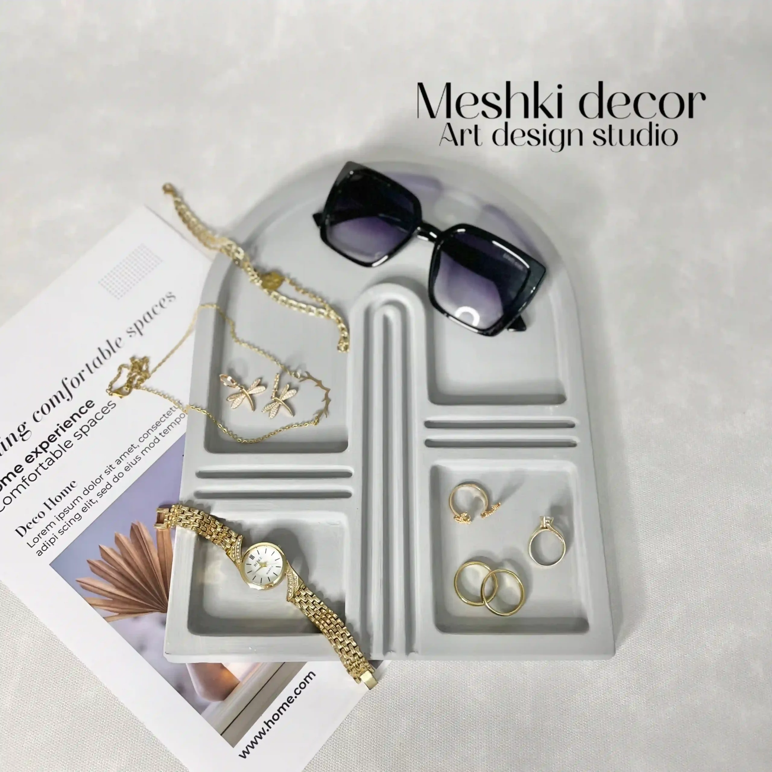 سینی جا جواهری و جا اکسسوری مدل مازراتی