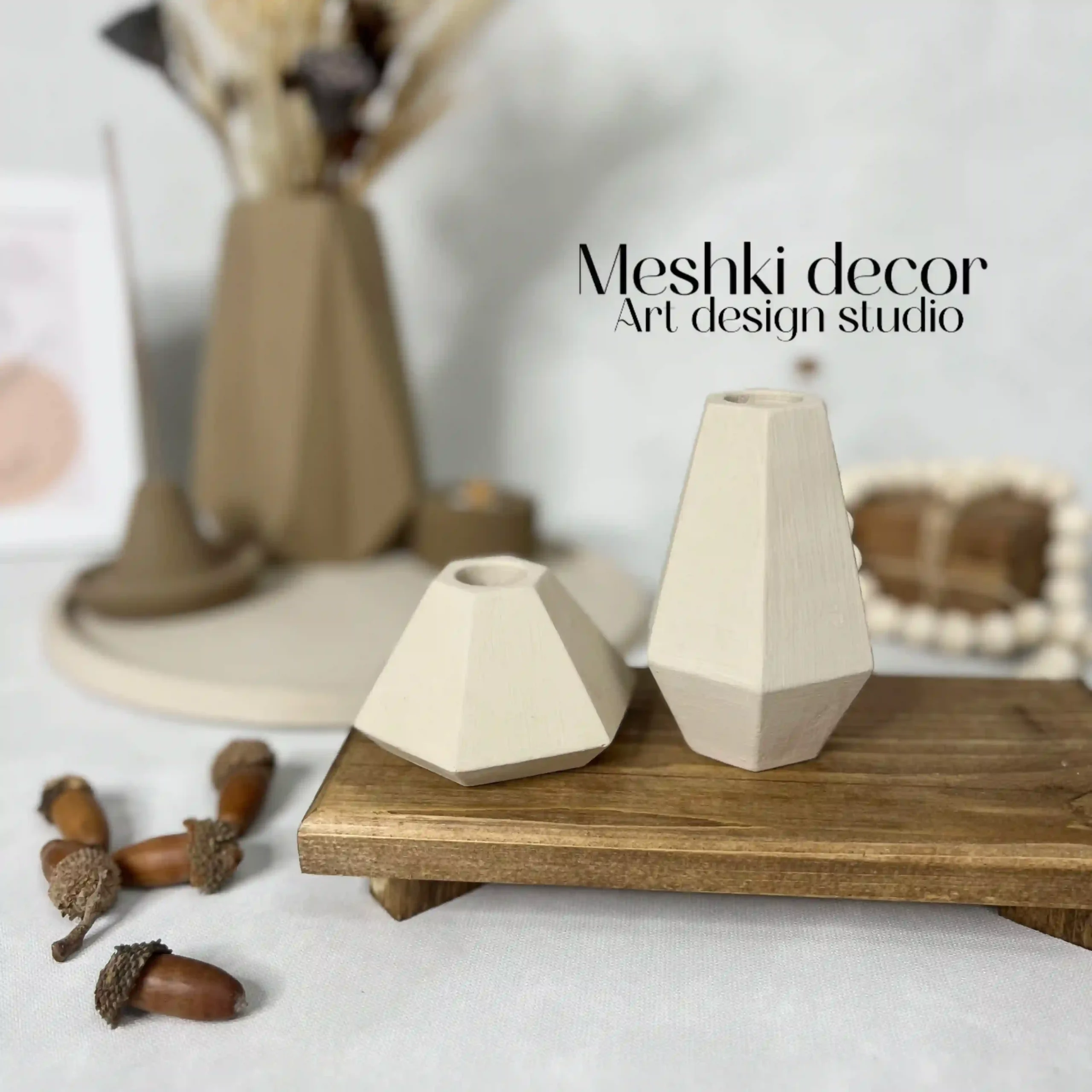 ست دکوری لوکس رومیزی کرم قهوهای مدل رسپینا