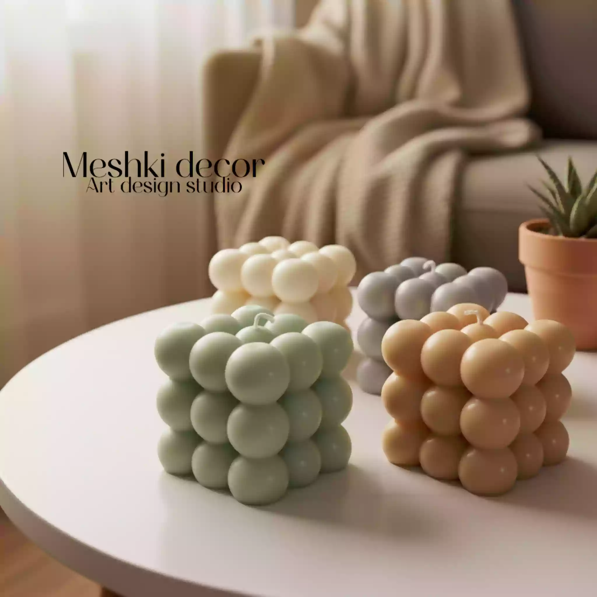 شمع روبیک ست بزرگ و کوچک