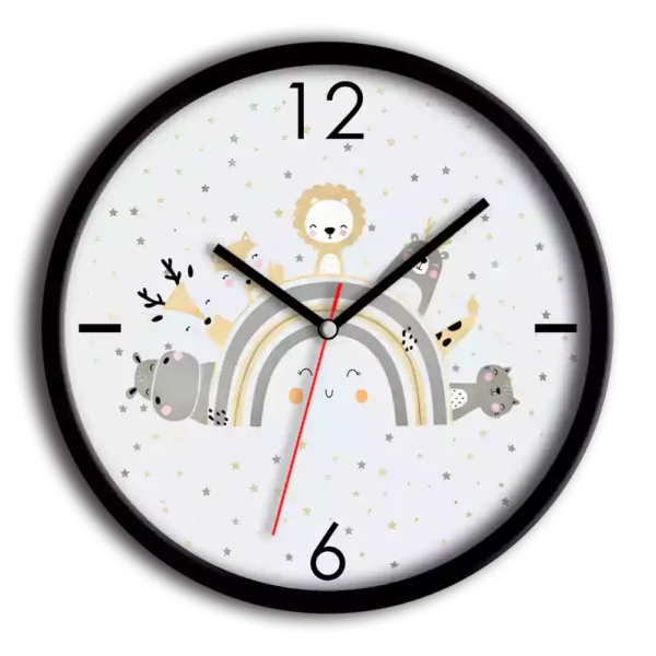 ساعت دیواری و رومیزی اتاق کودکانه طرح حیوانات