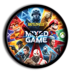 ساعت دیواری و رومیزی فانتزی طرح گیمینگ