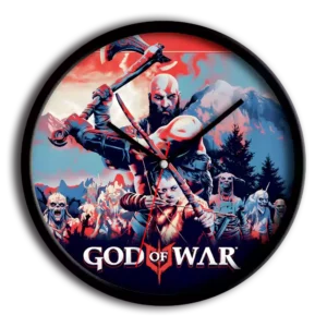 ساعت دیواری و رومیزی گیمینگ طرح گاد آف وار