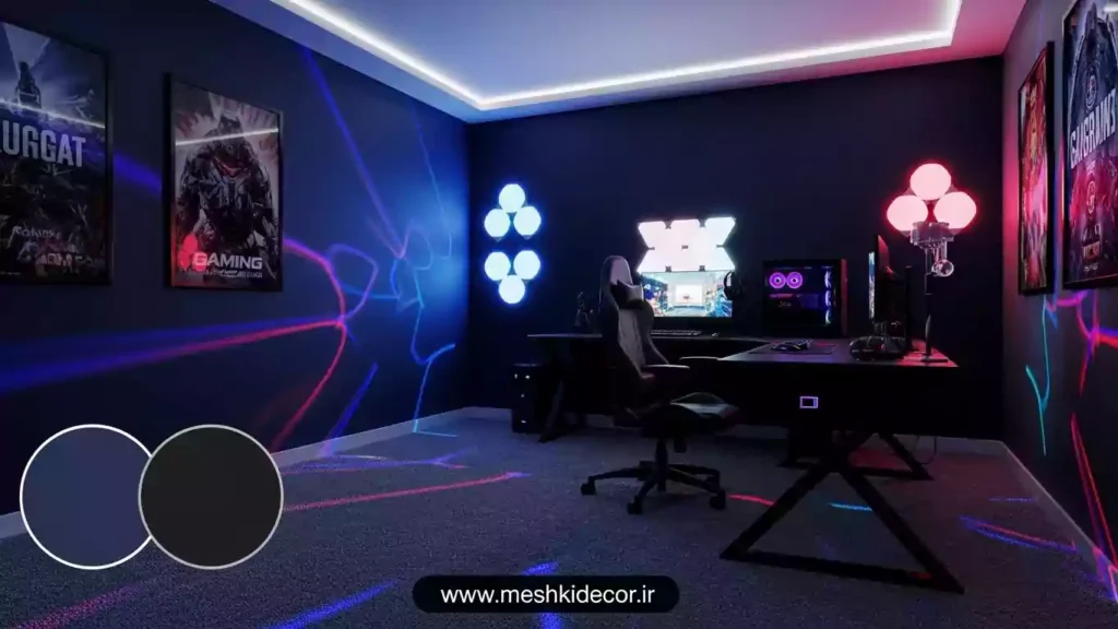 چیدمان دکور اتاق گیمینگ