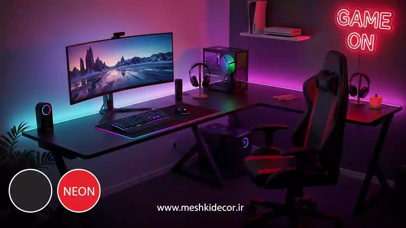 چیدمان دکور اتاق گیمینگ