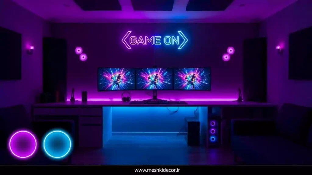 چیدمان دکور اتاق گیمینگ