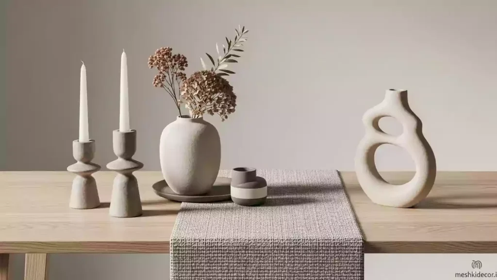 وسایل دکوری دست‌ساز برای رومیزی