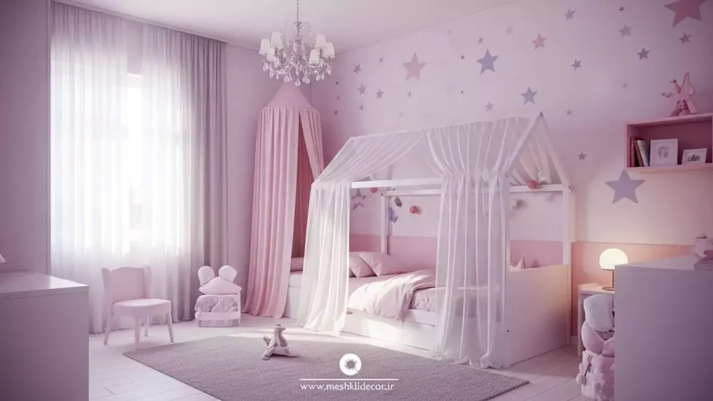 ایده‌های دکوراسیون اتاق کودک دخترانه مدرن