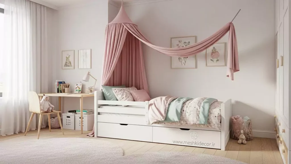 ایده‌های دکوراسیون اتاق کودک دخترانه مدرن