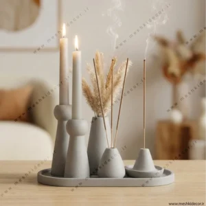 ست جاعودی و جاشمعی دکوری مدل یارا