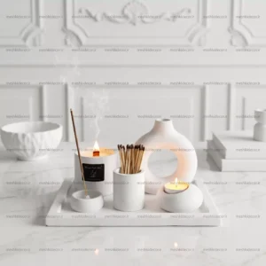 ست شمع و جاعودی دکوری مدل آگرین